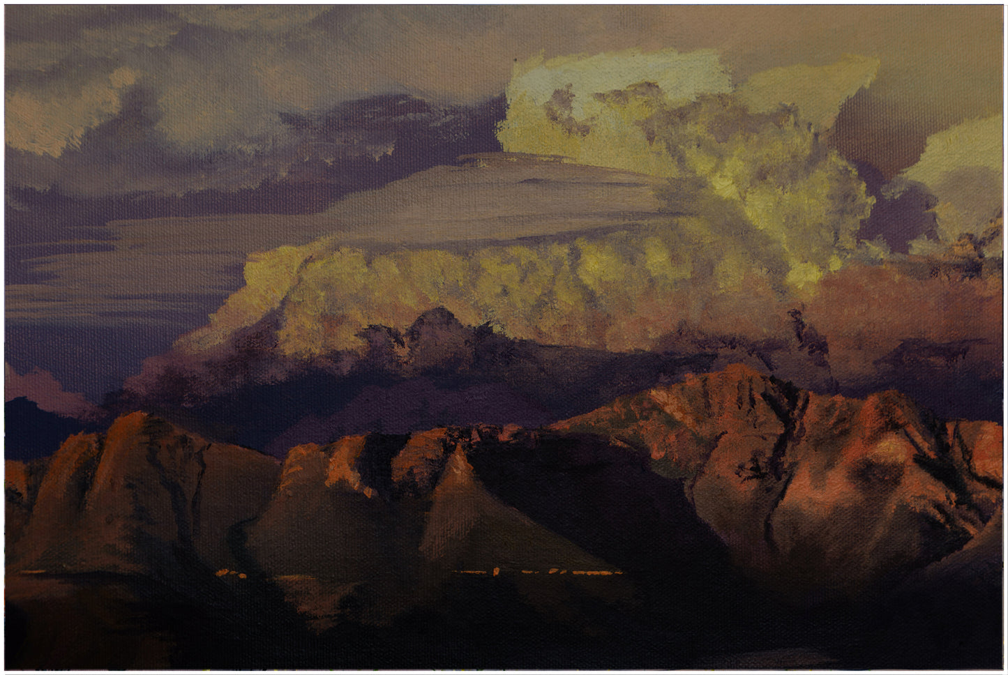 Drakenstein mountains from Courtrai