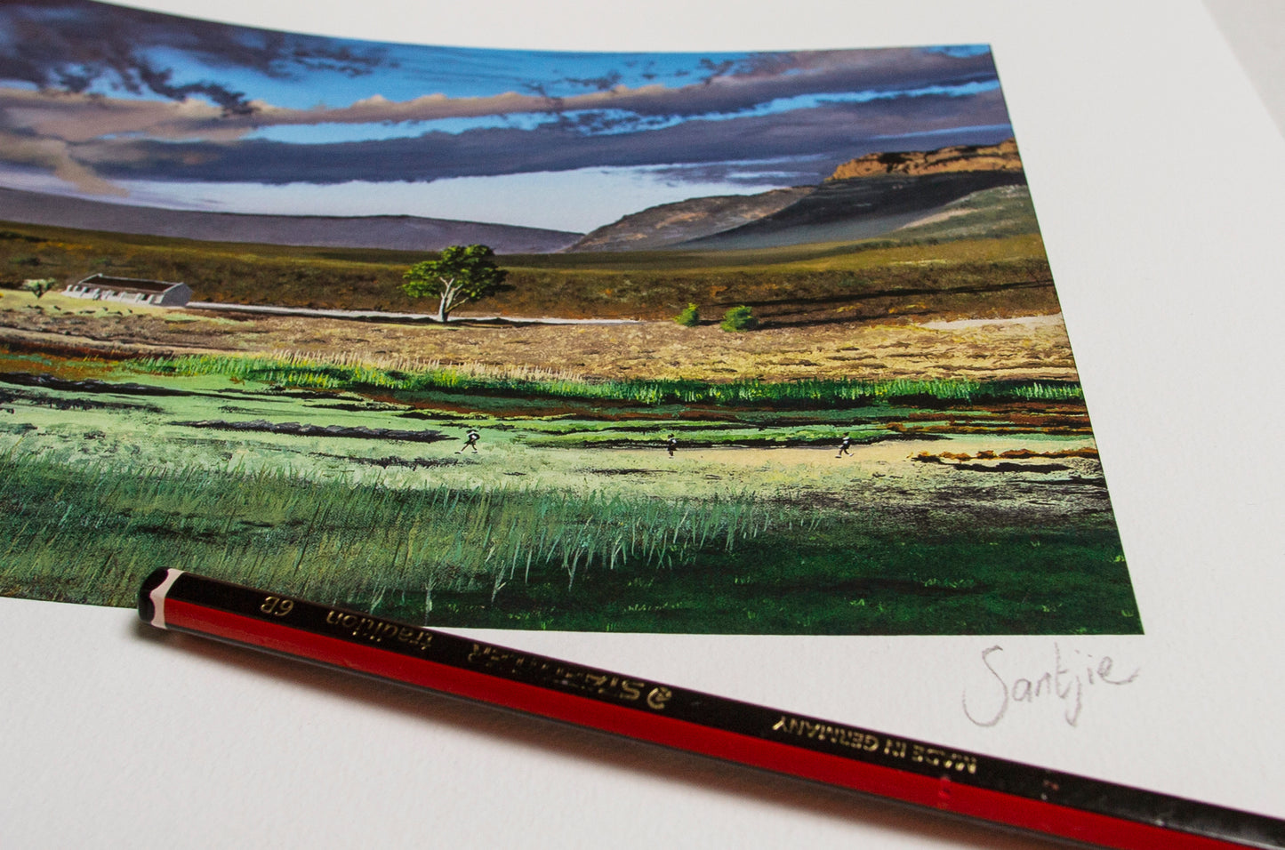 Print of 'A walk to school'