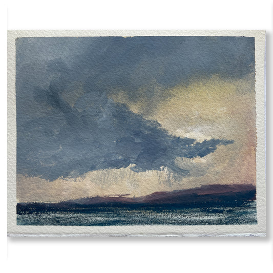 Cloudy day on Bundoran beach