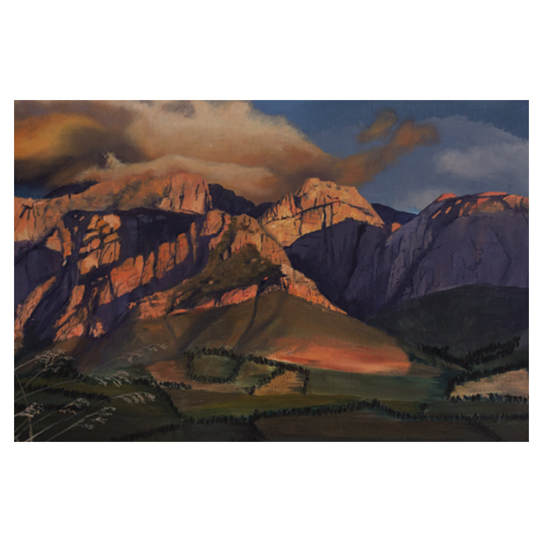 Drakenstein Berge in Ochre