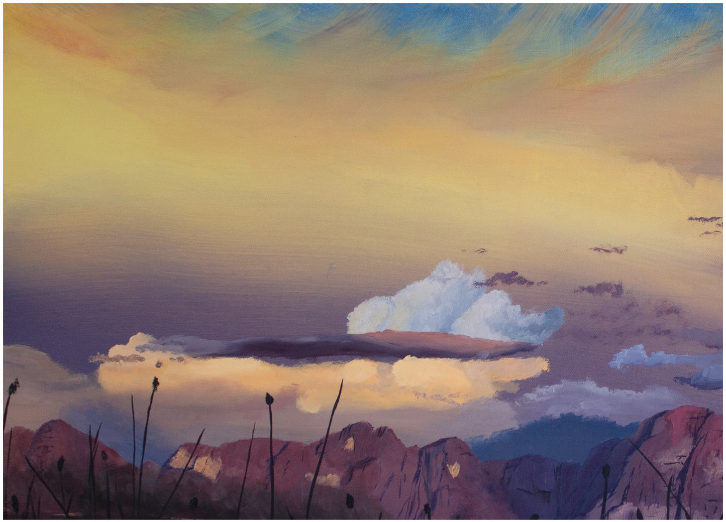 Dusk over Drakenstein Mountians