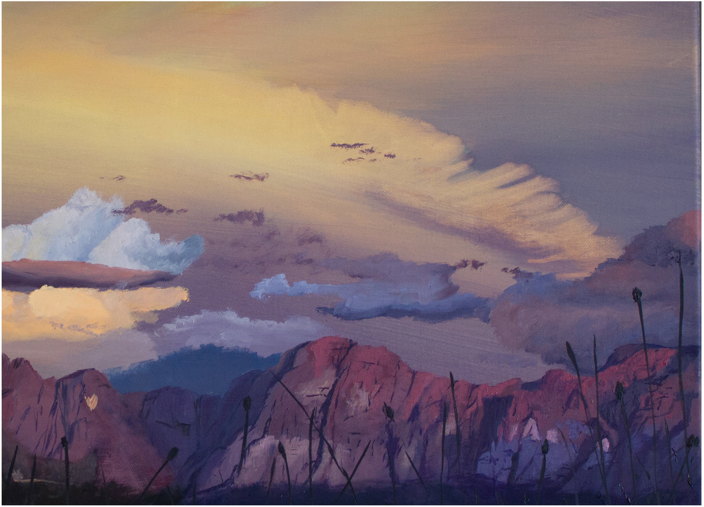 Dusk over Drakenstein Mountians